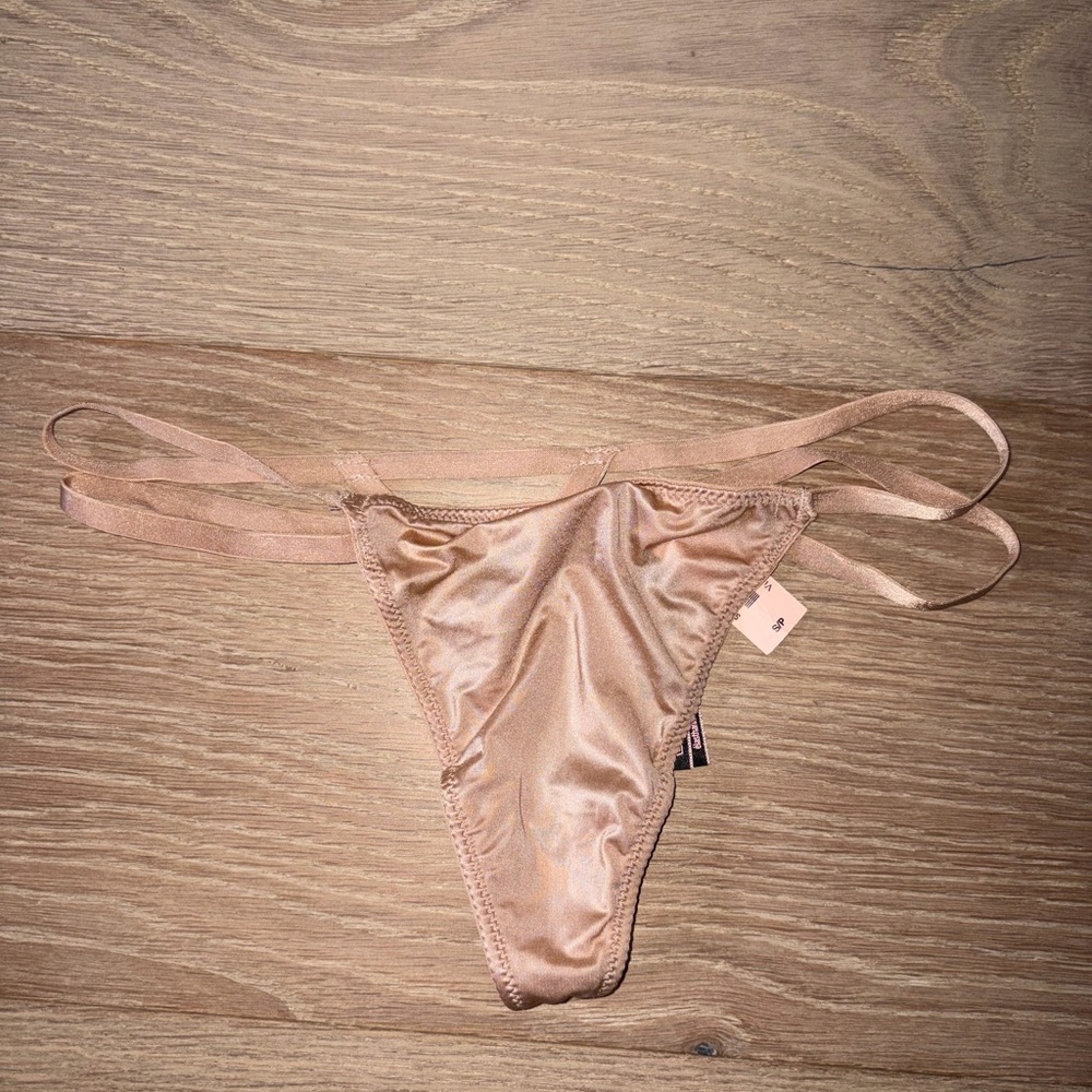 Brand new Victoria Secret nude g string thong small with tags